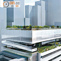 市建局或考慮刪去加建於頂層的「漂浮綠洲」玻璃屋。（資料圖片）
