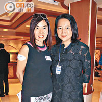 馬天惠（左）與公關公司執行總監黃慧琪身體力行，每年做婦科檢查。