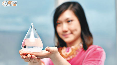 本港近月興起自製天氣瓶，並將它當禮物送贈親友。（設計圖片）