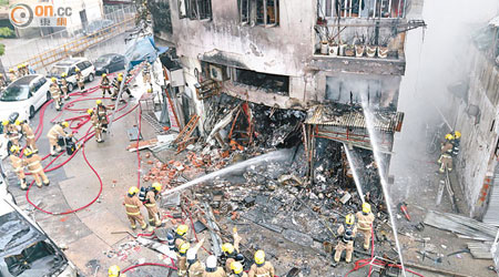 慈雲山車房大爆炸威力驚人，造成三死九傷。