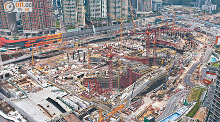 高鐵香港段工程勢難達一七年底通車目標，一地兩檢更成為通車關鍵。（資料圖片）