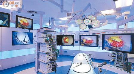 東區醫院成立三維綜合內鏡微創手術室，令影像更精密。