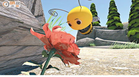 動畫講述蜜蜂消失的情況及該現象的深遠影響。（學校提供）