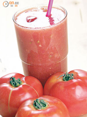 番茄汁可紓緩焦慮等更年期徵狀。