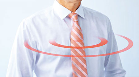 用家戴起電子領帶，便會化身WiFi熱點。（互聯網圖片）