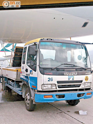 衞生署港口衞生處已從地勤服務商的水車抽查樣本化驗，惟至今仍未有結果。（資料圖片）