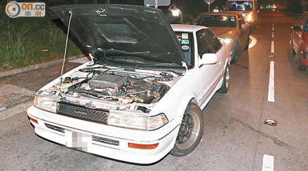 涉案的老爺辣跑豐田Levin AE92。