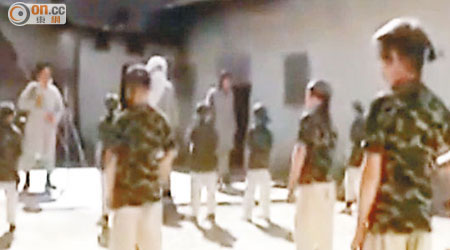 內地官媒日前播出片段，稱「東伊運」訓練童兵。（資料圖片）