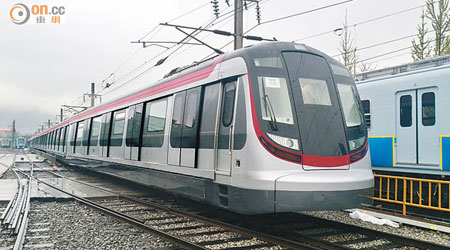 沙中線新列車將於九月分批運抵本港。（港鐵提供）