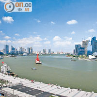 內地城市<br>上海<br>去年上海的ＧＤＰ錄得百分之七增長，遠遠領先香港。