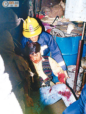 陳思祺九二年在槍戰中頭部中槍，雖大難不死卻喪失味覺及嗅覺。（資料圖片）