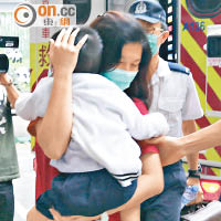 男童獲救後被送院檢驗。