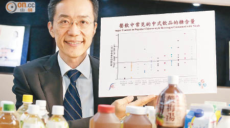 楊子橋醫生表示，減鹽減糖需由業界配合及加強公眾教育入手。（何頴賢攝）