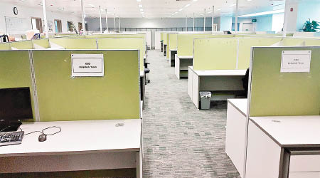 審計署揭發九龍灣中央郵件中心有四十六個工作間空置。（審計署圖片）