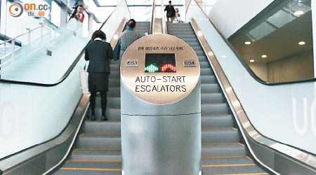工業貿易大樓採用電梯自動減速裝置。