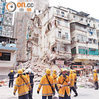 馬頭圍道塌樓至今已五年，索償問題仍未解決。（資料圖片）