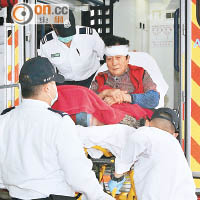 受傷老婦送院。