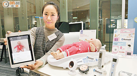 蔡玉儀表示，公司計劃與內地醫療機構合作，推出高科技嬰兒產品。（陳德賢攝）