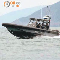 水警上月引入十一艘鋁合金巡邏快艇，以加強打擊偷渡活動。（警方提供）