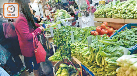 市民需小心選購蔬菜，查詢蔬菜來源。