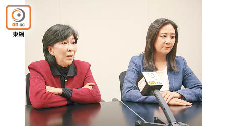 蔣麗芸（左）與葛珮帆（右）批評泛民幫假難民不幫香港人。