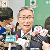 梁智仁說，醫管局正計劃統一政策，政策推出前，各院彈性處理。