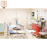 律敦治及鄧肇堅醫院急症科訓練中心擁有模擬病房。
