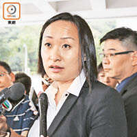 女督察歡迎裁決<br>顏凱欣督察呼籲市民如知有兒童受虐案件要立刻舉報。