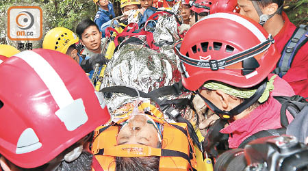 失蹤婦人被送院治理。（黃永健攝）