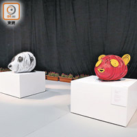 「四川周」展出多件由世界著名藝術家以大熊貓為主題設計的作品。