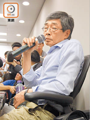 林榮基返港兩日後大爆被「中央專案組」拘禁內幕。（陳德賢攝）