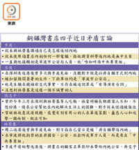 銅鑼灣書店四子近日矛盾言論