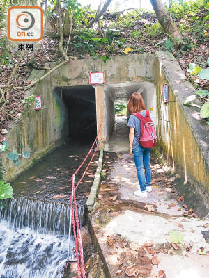 沙頭角<BR>沙頭角公路地下排洪渠被改建成「行人隧道」。