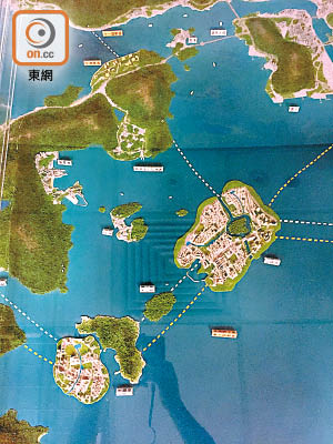 發展局網頁上載大嶼山規劃藍圖。