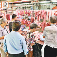 哮喘豬流入市面，令肉檔生意受影響。