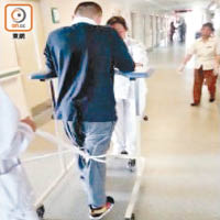 昆明廿名參與研究的病人中，十五人固定膝關節後可行走。