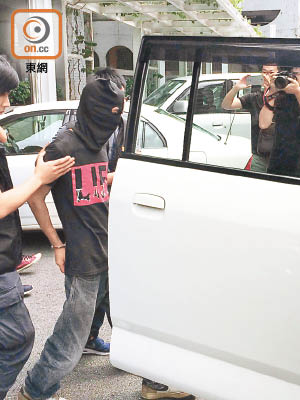 涉嫌販毒被捕的香港男子。