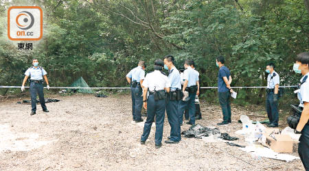 警員在場進行調查。（冼耀華攝）