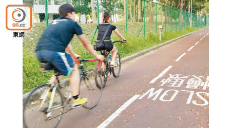 源禾路路窄車多，是區內其中一個單車意外黑點。