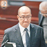 譚志源指現時未有計劃就其他議員宣誓展開法律程序。（高嘉業攝）