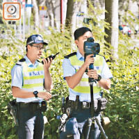 警方指，雷射槍測速有約百分之一至三的誤差。