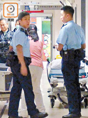 警員調查後相信事件無可疑。（左錦鴻攝）