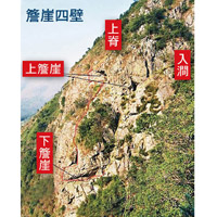 鳳壁石澗部分路段要攀石上山。（互聯網圖片）