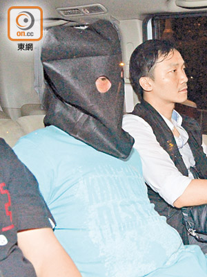 被告 郭威成（蒙頭）早前被捕後由警方解送調查。