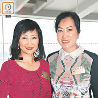 楊小玲（左）同李玉佩（右）話三月會有今屆最後一個大型籌款活動。（徐家浩攝）