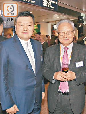 胡劍江（左）力撐吳宏斌（右）競逐廠商會下一屆會長。