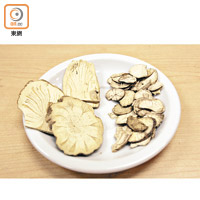 廣防己（左）及防己（右）外形相似，容易混淆。（資料圖片）