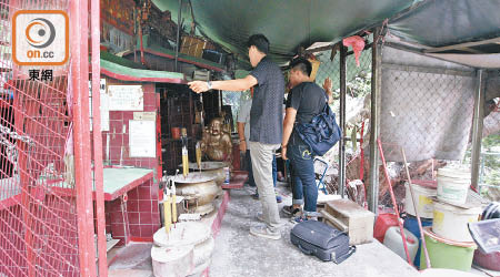 香港仔舊大街五華師母廟曾被爆竊。