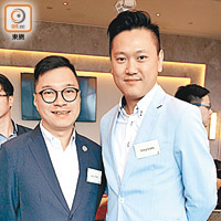 霍立仁（左）同從事IT行業嘅林廣濤（右）落力籌備嚟緊嘅KOL大賽。
