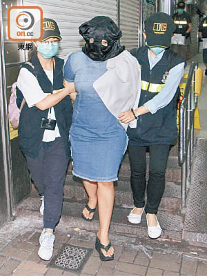 印尼女子涉販毒被捕。（蘇仲賢攝）